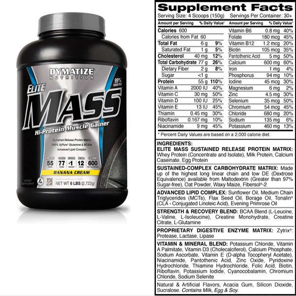 Elite Mass Gainer 6lbs Elite Mass Gainer 6lbs