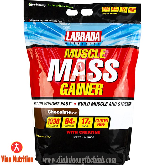 labrada muscle mass gainer 12 lbs