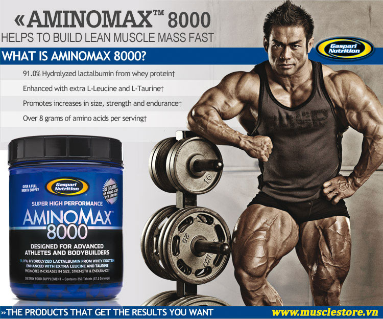 AminoMax 8000 350 tablets information