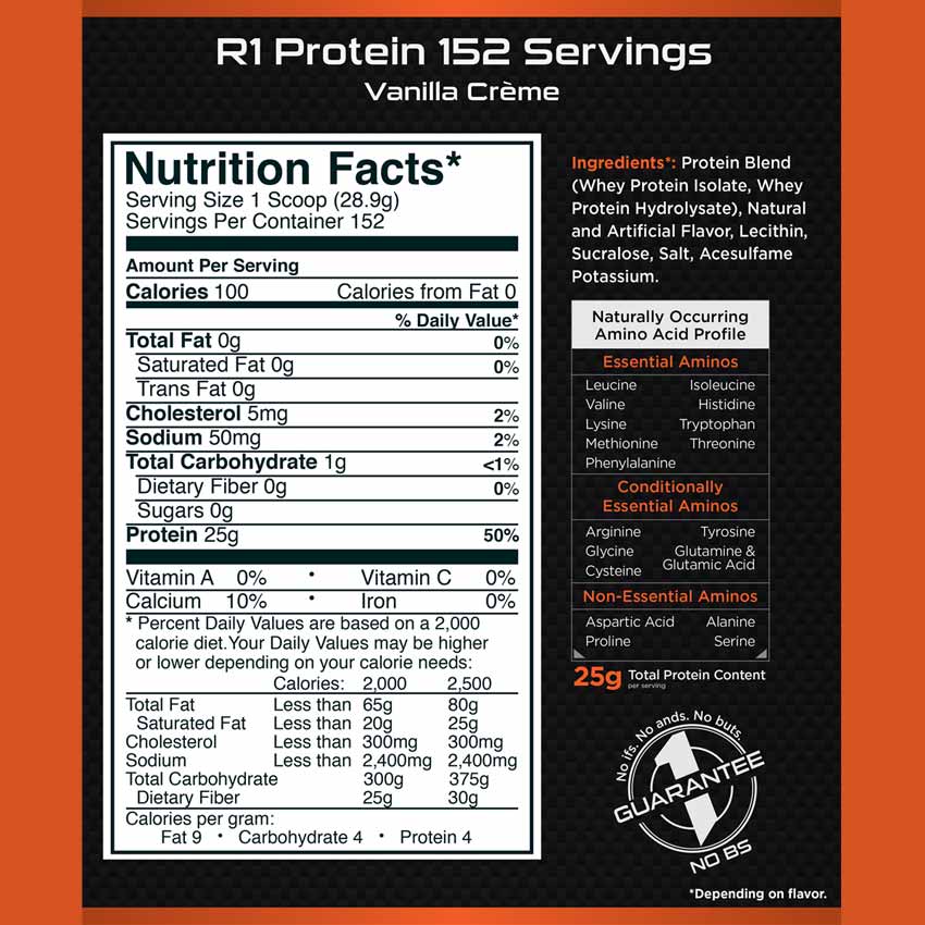 R1 Protein 5lbs (2,3kg) - Sản phẩm chính hãng Tặng kèm quà miễn phí