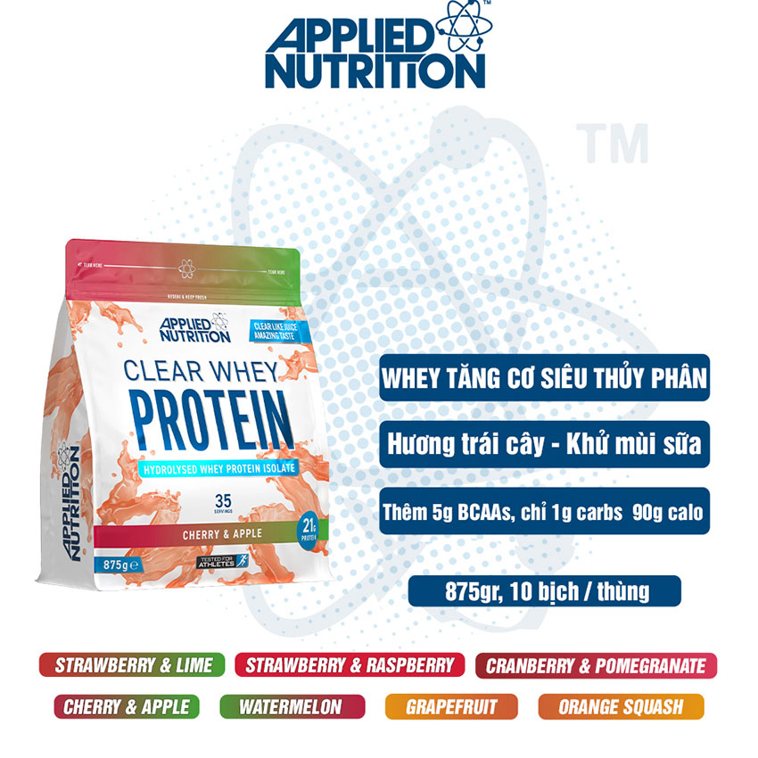 Applied Clear Whey Protein 875G (35 Servings) - Hàng chính hãng